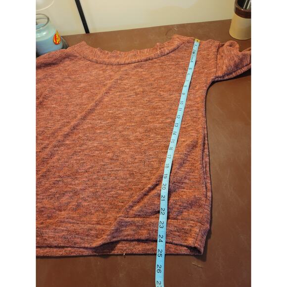 Altar'd State Pink Space Dye Boat Neck Pullover Sweater Women's Size Small Soft - Picture 5 of 9